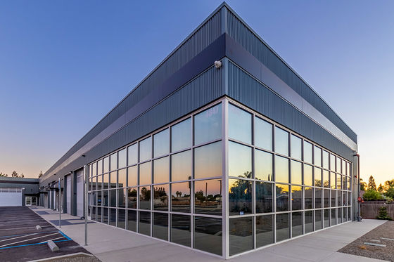 Cơ cấu thép máy bay Hangar chống động đất Tòa nhà kho kim loại Prefab