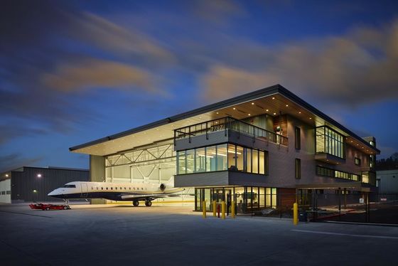 Công nghiệp thép máy bay hangar tòa nhà máy bay hangar xây dựng ISO9001:2008