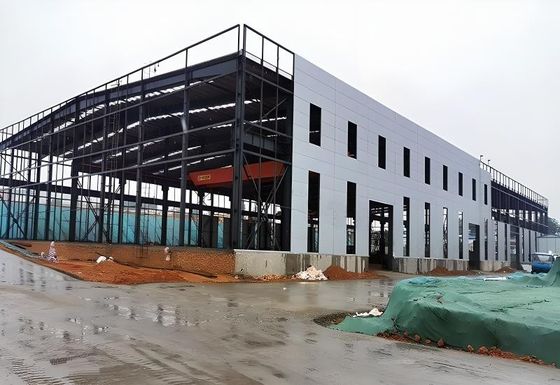 Máy cẩu trên cao tùy chỉnh 1 - 20 tấn Thép cấu trúc khung Xưởng kho