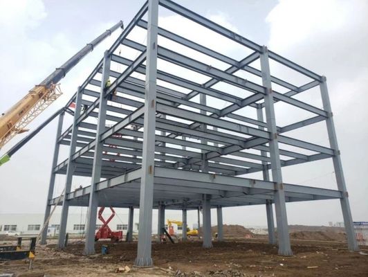 Các tòa nhà thép thương mại hiện đại được cách điện trước được chế tạo kim loại Văn phòng Trung tâm mua sắm
