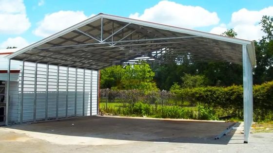 Công nghiệp Prefab Steel Structure Building Shed Động cơ kim loại Động cơ nhà để xe