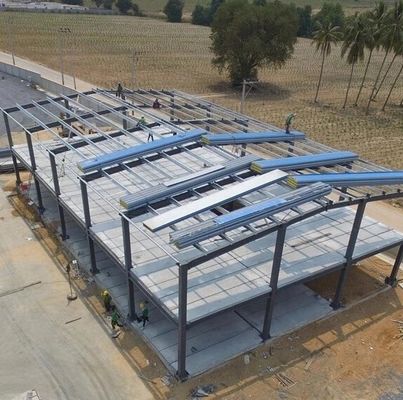 HDG Tòa nhà xây dựng kim loại Kho dự chế Tòa nhà văn phòng khung thép