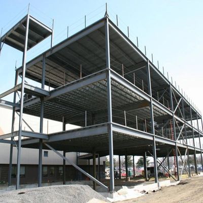 Tòa nhà kho thép nhẹ được chế tạo sẵn Xây dựng cấu trúc thép hai tầng