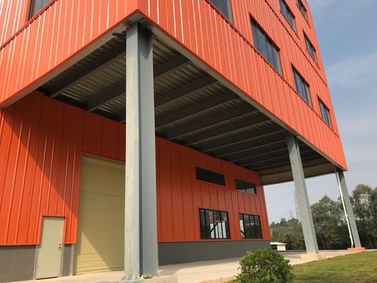 Cấu trúc thép tùy chỉnh kho H-Beam xây dựng với mái nhà sandwich panel