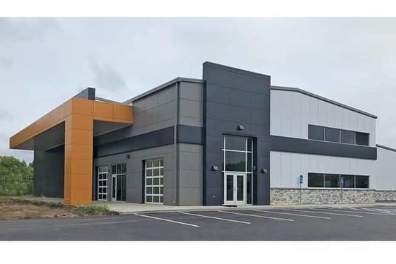 Tòa nhà cấu trúc thép Prefab đa tầng Cửa hàng công nghiệp Nhà máy