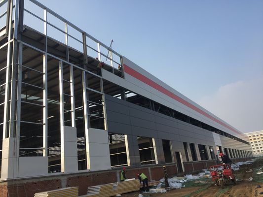 Thiết kế tùy chỉnh DIP Galvanized Frame Industrial Shed Prefab / Prefabricated Steel Structure Warehouse