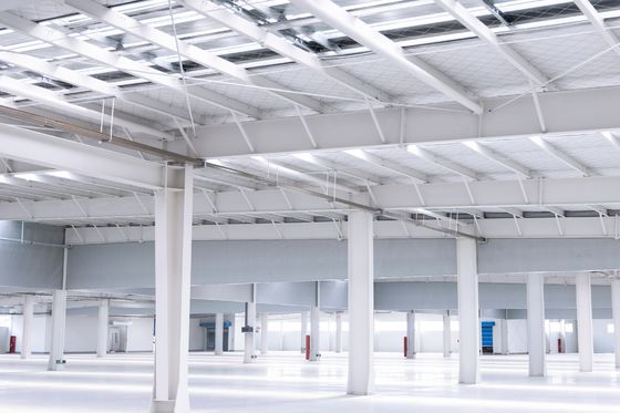 Nhà máy công nghiệp Xây dựng thép nhẹ Prefab bãi đậu xe / Trường học / Bệnh viện / Kho lưu trữ / kho thép