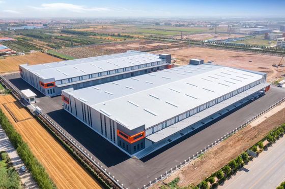 Xưởng kho công nghiệp Cấu trúc thép chế tạo sẵn cho nhà máy