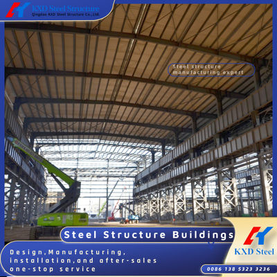 Xây dựng Xưởng kho kim loại công nghiệp Prefab nổi tiếng Xây dựng thép cấu trúc nhẹ nhàng
