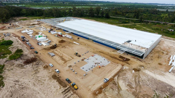 Tiêu chuẩn GB Q355b Thép cấu trúc kim loại Hangar Warehouse
