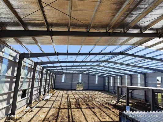 Kiến trúc thiết kế Prefab Thép cấu trúc khung kho động đất chống lại