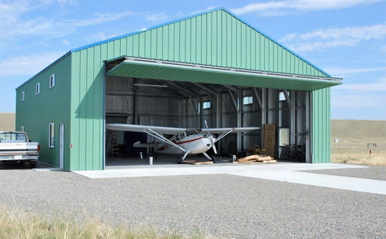 Modular Easy Assembly Steel Structure Hangar máy bay hiện đại kinh tế chế tạo sẵn Hangar công nghiệp kho nhỏ