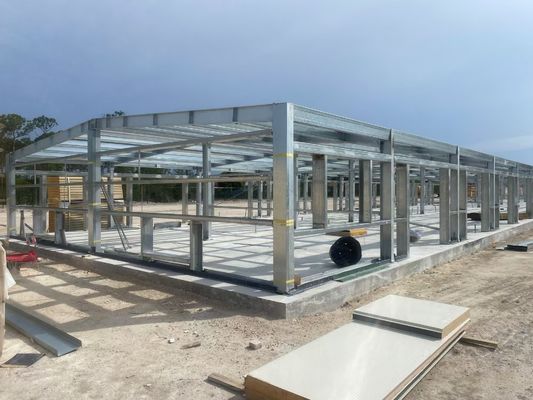 Kháng ăn mòn cao thép galvanized thép cấu trúc đắm nóng xưởng kho