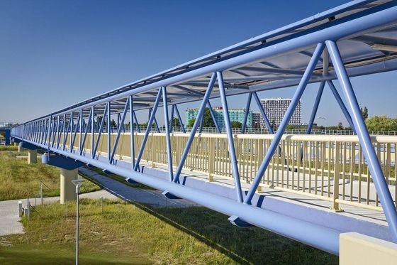Hot Dip Galvanized Steel Footbridge cho đường đi bộ người đi bộ chống thời tiết