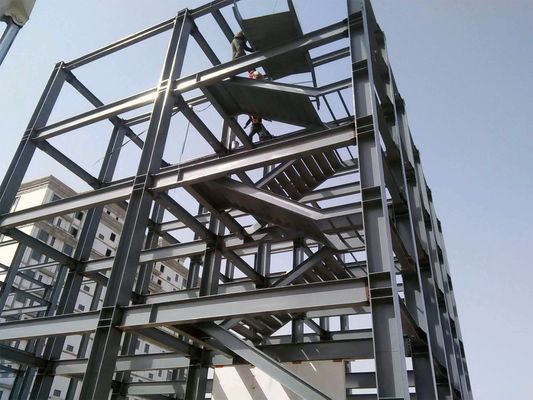 3-5 tầng Khung thép tiền chế Văn phòng kho Trung tâm mua sắm Tòa nhà thương mại