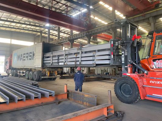40 Container Loading Prefab Steel Buildings Dây thép dẻo lánh Đặt trực tiếp tại chỗ