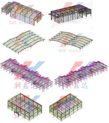 Ước tính chấp nhận kiến trúc kỹ thuật thép cấu trúc tòa nhà bởi KXD