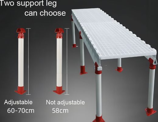 Ngôi trại dê nhựa sàn slatted nhà thịt thịt trắng / tùy chỉnh