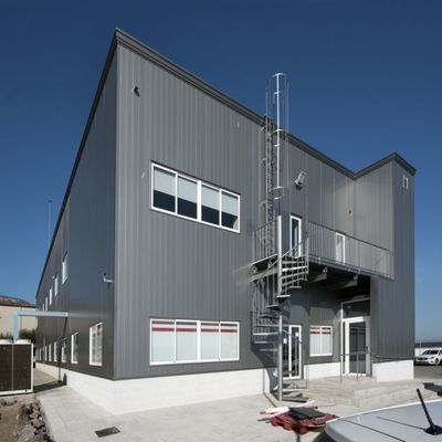 Văn phòng bằng kết cấu thép tiền chế thương mại khung kim loại