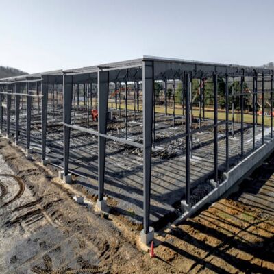 Nhà máy kết cấu thép khổ lớn chống ăn mòn tùy chỉnh cho mục đích công nghiệp