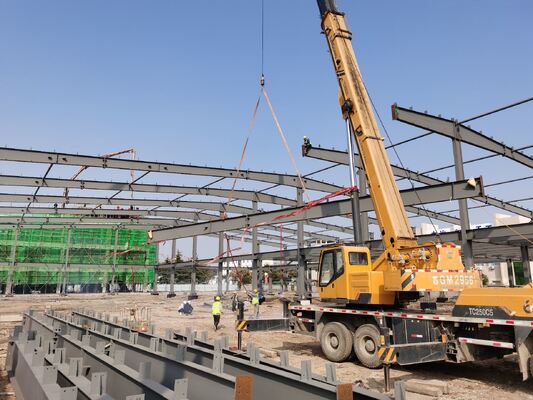 Kết cấu Khung Thép Dầm H Hàn Q355B Tiền Chế Cho Nhà Xưởng Công Nghiệp
